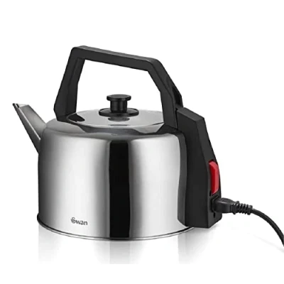Image of Swan SK14635N 3.5 Litre Stainless Steel Catering Kettle, Camping Hard Wearing, Fast Heating, Strix Control, Detachable Power Cord, Silver