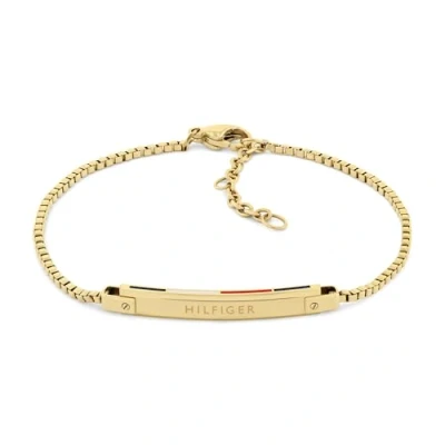 Image of Tommy Hilfiger Linear Bracelet goldcoloured, Women&#039;s, Size: One Size, Gold coloured