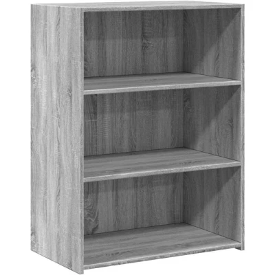 Image of vidaXL Grey Sonoma Sideboard/Cupboard 70x41x93 cm Engineered Wood Storage Cabinet, Modern Solution for Living Room/Bedroom/Kitchen