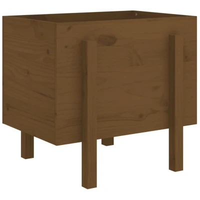 Image of vidaXL Garden Planter Honey Brown 62x50x57 cm Solid Wood Pine