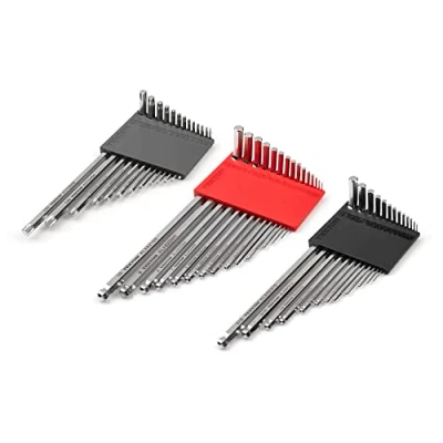 Image of TEKTON Hex and Star Ball End Key Set, 41 Piece (0.050 3/8 in., 1.3 10 mm, T6 T50) with Holder KEY91001