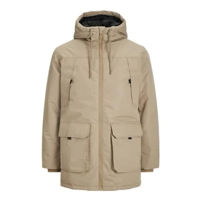 Image of JACK &amp; JONES Men&#039;s Jjconstruct Parka Jacket, Elmwood, M