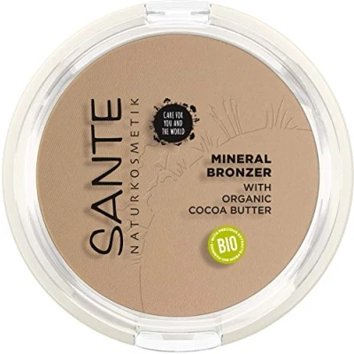 Image of SANTE Naturkosmetik Mineral Bronzer, Contouring &amp; Bronzer Powder, Light reflecting Pigments for the Perfect Glow, with Valuable Organic Extracts, Natural, Vegan, 9 g