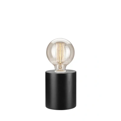 Image of Cylindrical Table Lamp Wenge, 1x E27