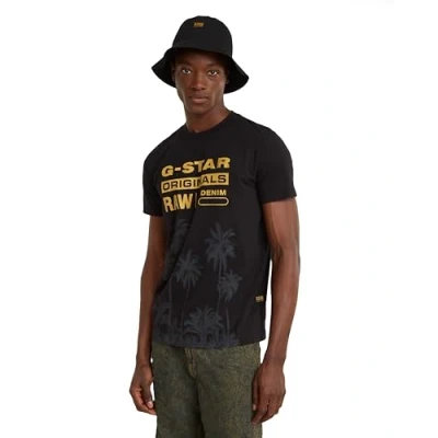 Image of G STAR RAW Palm Originals r t, Black (Dk D24681 336 6484), S