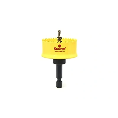 Image of Starrett HSS Bi Metal Hole Saw CSC40 Cordless Smooth Cutting For Wood Plastics Steel Various Materials 40mm