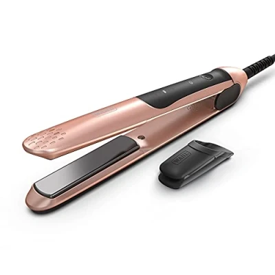 Image of Wahl Pro Glide Straightener Rose Gold, Special Edition Colour Pro, Hair Straighteners, Styling Tools, Adjustable Digital Temperature, 150C 210C, Ultra Fast Heat Up, Ceramic Coated Plates