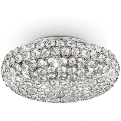 Image of King 5 Light Indoor Medium Flush Chrome, G9