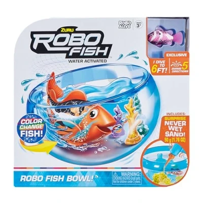 Image of Robo Fish 7126 Robotic Toy Pet, Playset, Tank, 13.5 x 30 28.5 Centimeters