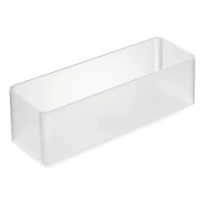 Image of Yamazaki 3646 TOWER Stackable Organizer L Deep x2 Set, white, PS Resin, Minimalist, 8 x 24 7.2 cm