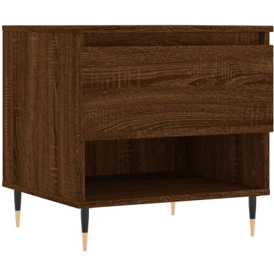 Image of vidaXL Coffee Table Brown Oak 50x46x50 cm Engineered Wood