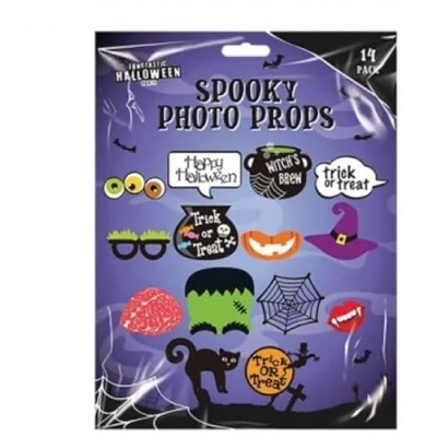 Image of Halloween Spooky Photo Booth Props Pack of 14