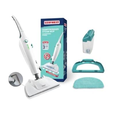 Image of Leifheit 11940 CleanTenso Power Steam Cleaner, Plastic