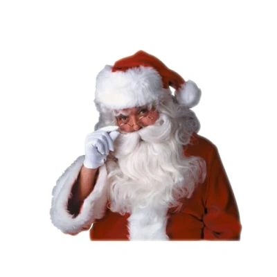 Image of Rubie&#039;s Official Feature Santa Beard and Wig Set Christmas Adult (One Size) Halloween