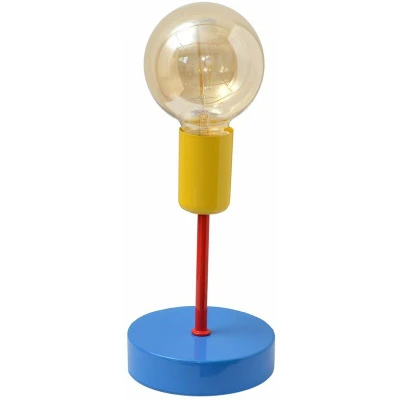 Image of Helam Tube Table Lamp Blue, Red, Yellow 12cm