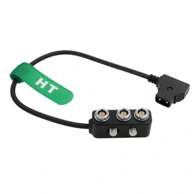 Image of HangTon D tap Male to 3 x 0B 2 pin Female Power Splitter Cable Box