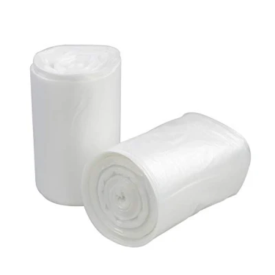 Image of Parlynies 60L Bin Bags, Clear Plastic Refuse Trash Bags