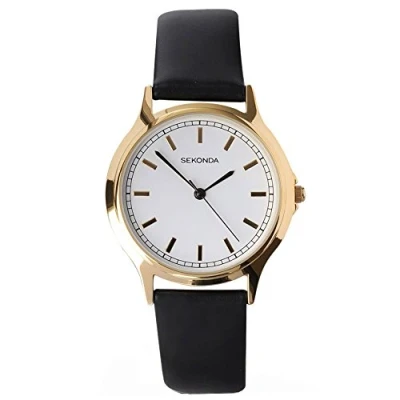 Image of SEKONDA Unisex Adult Analogue Classic Quartz Watch with PU Strap 3136.27