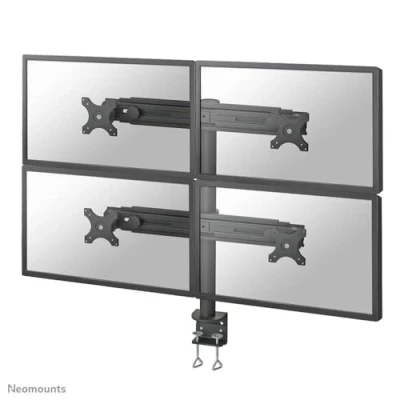 Image of Neomounts By Newstar Fpma D700d4 Mounting Kit For 4 Lcd Displays (Full Motion) Black Screen Size: 19&quot; 30&quot; Clamp Mountable, Desk Mountable