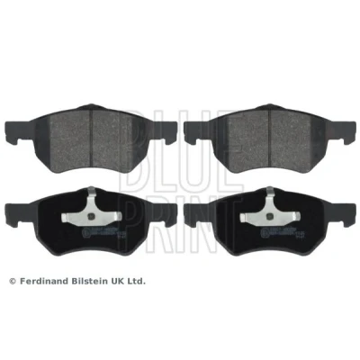 Image of 05015365AA, 05072215AA, 05072216AA, 05072216AASK1, 0KVE101216 Brake pad set BLUE PRINT ADA104204 Front Axle with piston clip CHRYSLER: VOYAGER 4