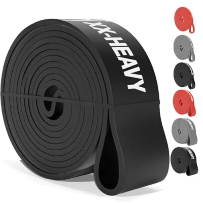 Image of Gallant Resistance Bands Pull Up Set Different Levels, Thick, Heavy, Stretch for Exercise, Workout, Calisthenics, Powerlifting, CrossFit, Yoga Men and Women (Black 90lbs)