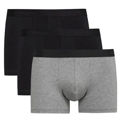 Image of CALIDA Men&#039;s Natural Benefit Boxer Shorts, Jet black, M