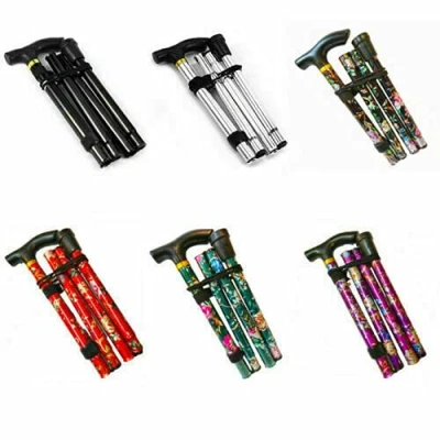 Image of V7® Folding Walking Stick Adjustable Cane Lightweight Collapsible Height Adjust