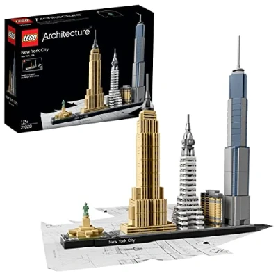 Image of LEGO 21028 Architecture New York City Skyline, Collectible Model Kit for Adults to Build, Creative Activity, Home Decor Gift Idea Men, Women, Husband, Wife, Him or her