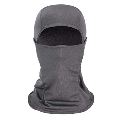 Image of Rmeet Balaclava,Face Mask Windproof Nylon Balaclavas Unisex Men Women Headcover for Outdoors Motorcycle Helmet Cycling Skiing Winter Sports Grey