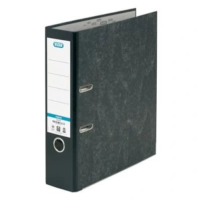 Image of A4 Extra Large Capacity Lever Arch Files, ELBA, Black, Single Folder, Paper on Board