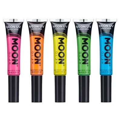 Image of Moon Glow Neon UV Mascara Choose from 8 colours Glows brightly under Lighting! (Set of 5)