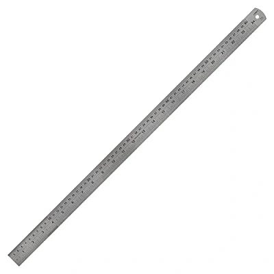 Image of Linex Ruler 60cm, Stainless Steel, with Imperial and Metric Markings