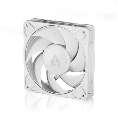 Image of ARCTIC P12 Pro PST (White) Powerful Premium Fan, 120 mm PWM Fan with Y Cable Splitter, 600 3000 rpm, 0 rpm