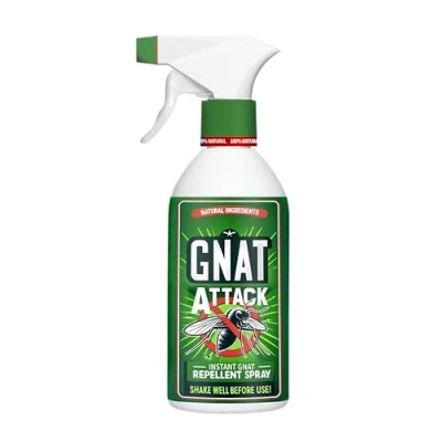 Image of Gnat Attack Natural Repellent Spray for Plants 100% Essential Oils Formula Safe Garden Plants, Pets, and Family Effective Control Eco Friendly, Non Toxic (500ml)