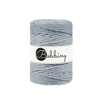 Image of Bobbiny XXL 5mm Single Ply Macrame Cord (Silver) 100m
