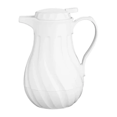 Image of Olympia Insulated Swirl Jug White 0.5Ltr 16.9fl oz