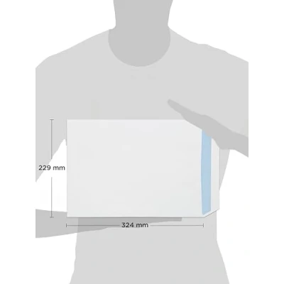 Image of Blake Creative Colour C4 229 x 324 mm 120 gsm Peel &amp; Seal Wallet Envelopes (63410P) Caribbean Blue Pack of 10 63410