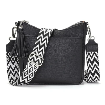 Image of YISUOHOOM Women&#039;s Cross Body Bags Black Handbags For Women Small Bucket Bag