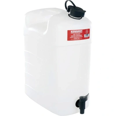 Image of Kennedy Jerry Can Water Container Food Grade Plastic, with Tap 15L