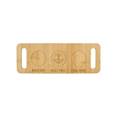 Image of FOCO Official Everton FC Football Beer Shot Drinks Wooden Flight Paddle Serving Board