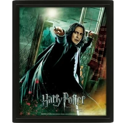 Image of Pyramid International Harry Potter 3D Lenticular Poster of Deathly Hallows Snape 25cm x 20cm 1.3cm in Box Frame Official Merchandise