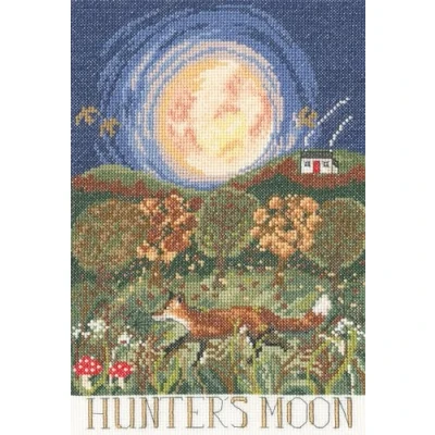 Image of Bothy Threads Hunter&#039;s Moon Counted Cross Stitch Kit