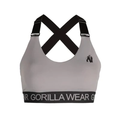 Image of Gorilla Wear Women&#039;s Colby Sports Bra, Gray, S