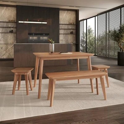 Image of Krok Wood Dining Table Paris Beech 75x50x75 cm