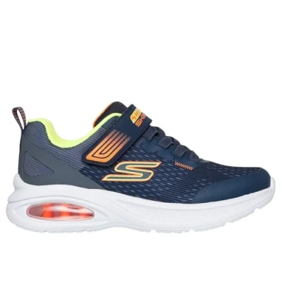 Image of Skechers Microspec Max Advance Sneaker, Navy, 4 UK Child