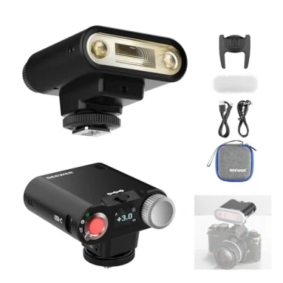 Image of NEEWER Z160 Camera Flash, 22Ws GN14 6000±200K CCT Speedlite, A/M Mode 1/1 1/128 Power, 7.2V/1100mAh Battery, 650 Full Power Light, 1.5s Recycling, Compatible with Canon Nikon Sony Fuji Olympus Cameras