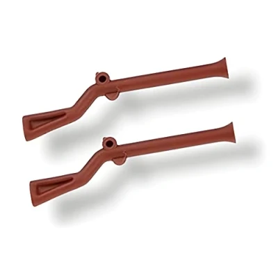 Image of LEGO Accessories: Brown Flintlock Musket Pirate Gun x2