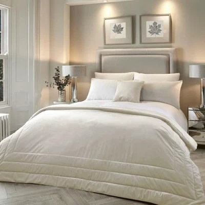 Image of Laurence Llewelyn Bowen Bedspread, Polyester, Ivory Cream, 220 x 150cm