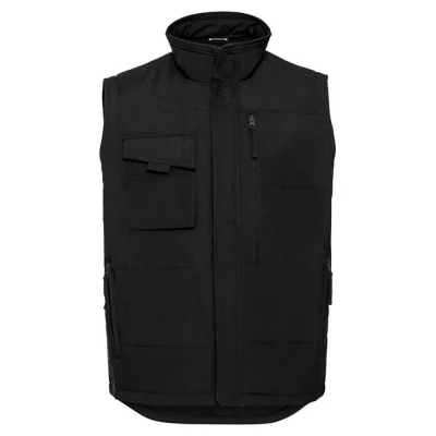 Image of Russell Athletic Mens Heavy Duty Gilet (Black) Size Small