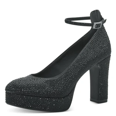 Image of Tamaris 1 24409 41 Women&#039;s Trainers Pump, Black Glam, 3.5 UK